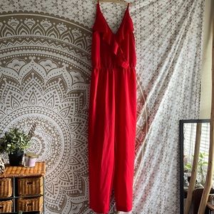 Red Stylish Jumpsuit